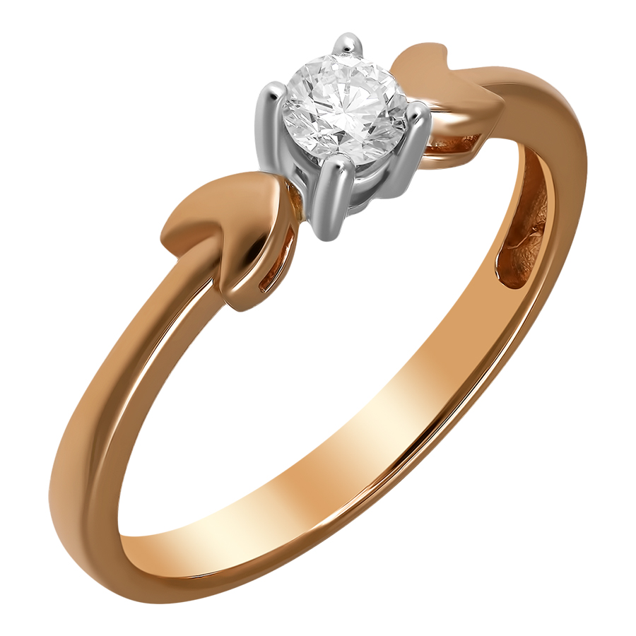 Кольцо, золото, бриллиант, 14691129